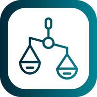 Balance Scale Right Vector Icon Design