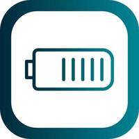 Battery Three Quarters Vector Icon Design