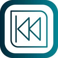 Backward Vector Icon Design