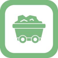 Mining Cart Vector Icon