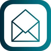 Envelope Open Vector Icon Design