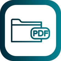 diseño de icono de vector de archivo pdf