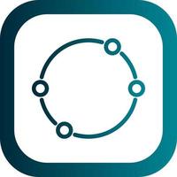 Dot Circle Vector Icon Design