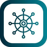 Dharmachakra Vector Icon Design