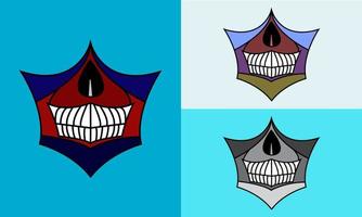 Demon mask vector design