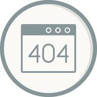 Browser Error 404 Vector Icon