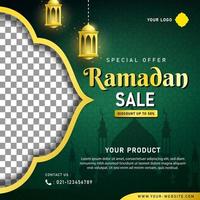 Ramadan Sale Banner Template for Social Media Post vector