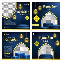 Ramadan Sale Banner Template for Social Media Post vector