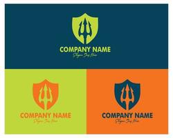 shield and spear logo set premium vector design. Best for logo, badge, emblem, icon, sticker design. artist industry, military industry. available in eps 10.