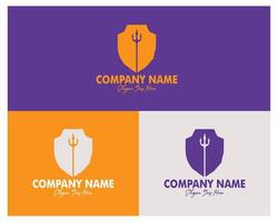 spear and shield logo set. premium vector design. appear with several color choices. Best for logo, badge, emblem, icon, design sticker, industry. available in eps 10.