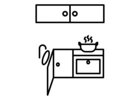Kitchen icon clipart illustration design vector