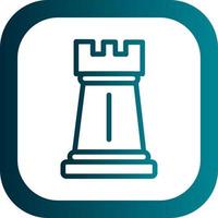 Chess Rook Vector Icon Design