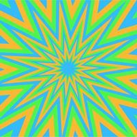 psychedelic groovy geometric background in hippie style vector