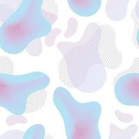 Abstract vector seamless pattern with gradient spots and blots.