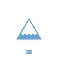 water icon logo vector