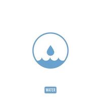 agua icono logo vector