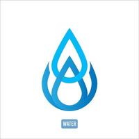 agua icono logo vector