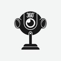 360 cam icon vector