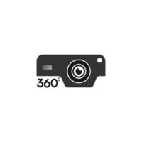 360 cam icon vector