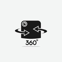 360 cam icon vector