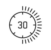 Stopwatch timer isolated stop watch tracker icon vector