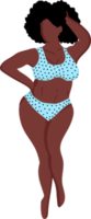 woman in swimsuit.Body positive png