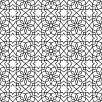 Mashrabiya pattern background, arabesque ornament vector