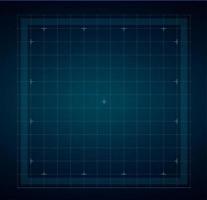 HUD grid for futuristic interface, square pattern vector