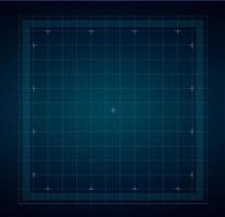 HUD grid for futuristic interface, square pattern vector