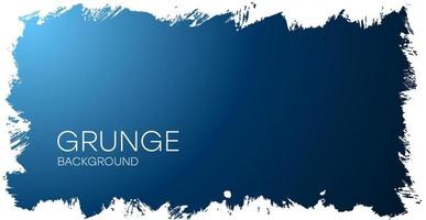 Grunge background. Gradient blue background with frayed edges. Grunge flyer, business card, postcard, etc. vector