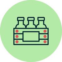 icono de vector de botella de cerveza