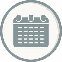 Monthly Calendar Vector Icon
