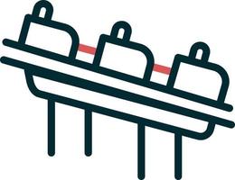 Roller Coaster Vector Icon