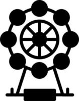 icono de vector de rueda de la fortuna