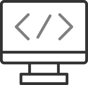 icono de vector de programación
