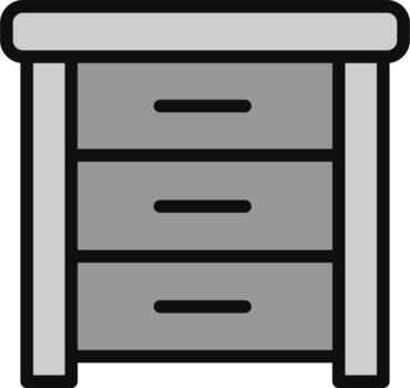 lado mesa vector icono