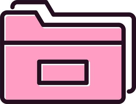 icono de vector de carpeta