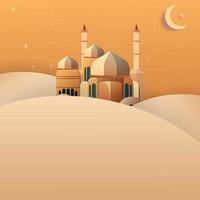 Arabic Islamic background Muslim vector