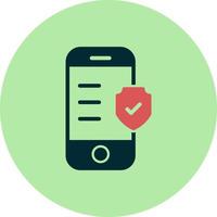 Mobile Insurance Vector Icon