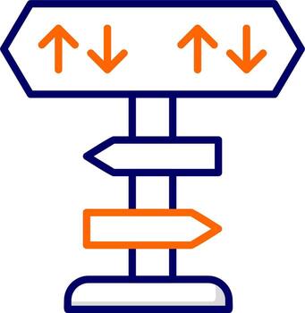 icono de vector de dirección
