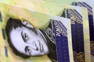 Venezuelan money - 100 Bolivares - a background photo