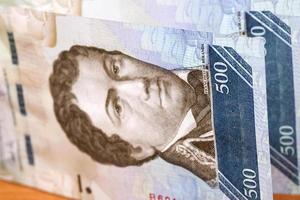 Venezuelan money - 500 Bolivares - a  background photo