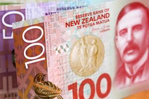 New Zealand dollars a business background photo