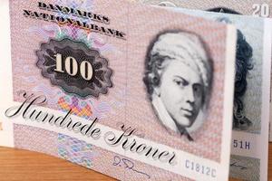 Old Danish krone a business background photo