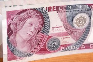 antiguo italiano dinero un negocio antecedentes foto