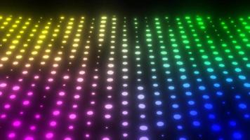 Abstract background of colorful flashing dots, video 4k, 60 fps