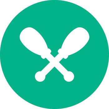 icono de vector de remos