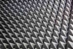 Professional black soundproofing with pattern. Texture. Background. Template. Horizontal High quality photo