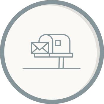 icono de vector de buzón