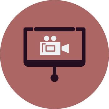 icono de vector de presentación